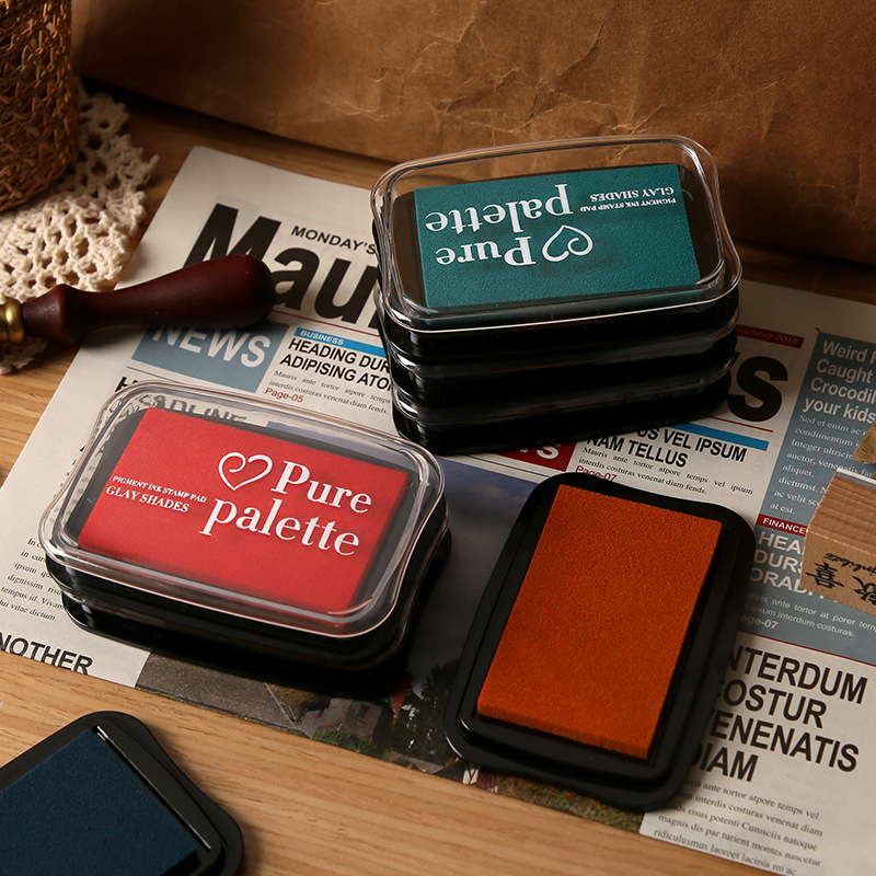 12 Colors Vintage Solid Color  - Self Inking Stamp のレビューと価格