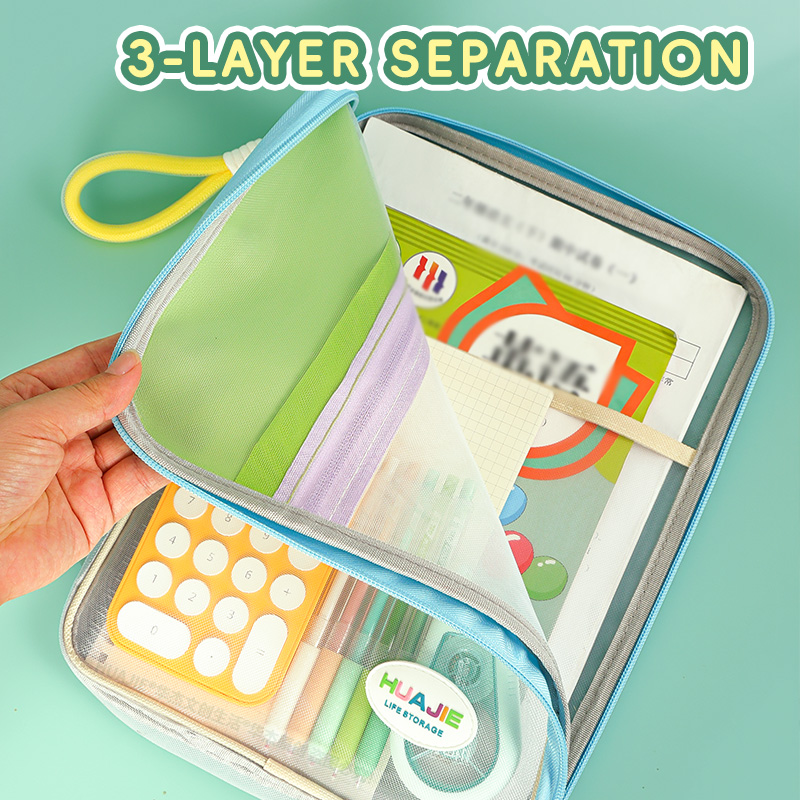 HUAJIE Student Handheld File B - Portfolio Folder Zip のレビューと価格