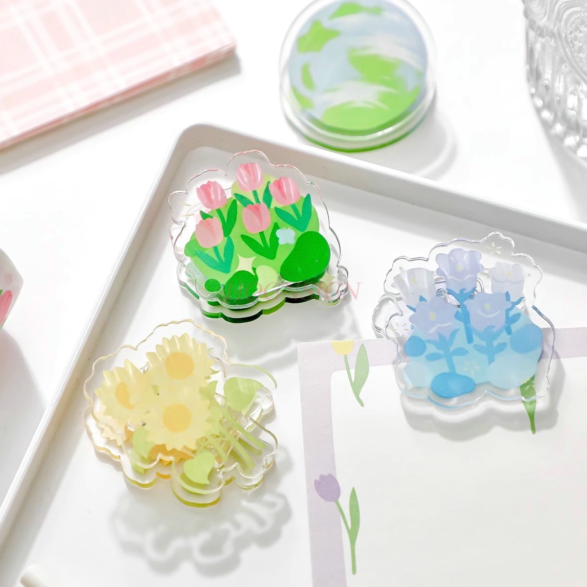 1pcs Afternoon Garden Acrylic  - Is Stationery Office Supply のレビューと価格