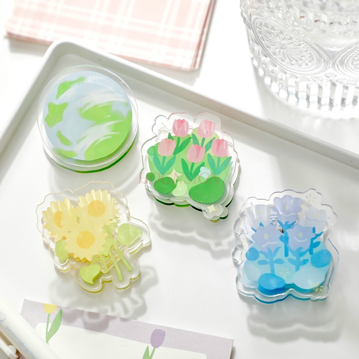 1pcs Afternoon Garden Acrylic  - Is Stationery Office Supply のレビューと価格