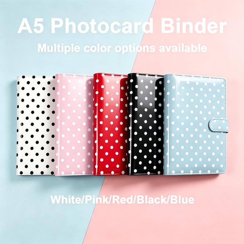 A5 Colorful Retro Red Sliver B - Notebook Dotted A5 のレビューと価格