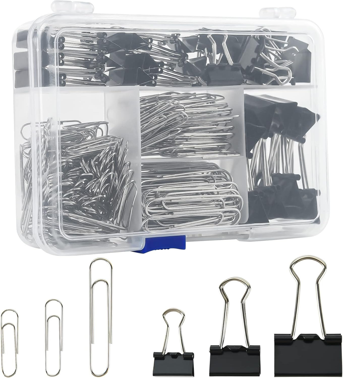340pcs Binder Clips & Paper Cl - Binder Clip Assorted のレビューと価格