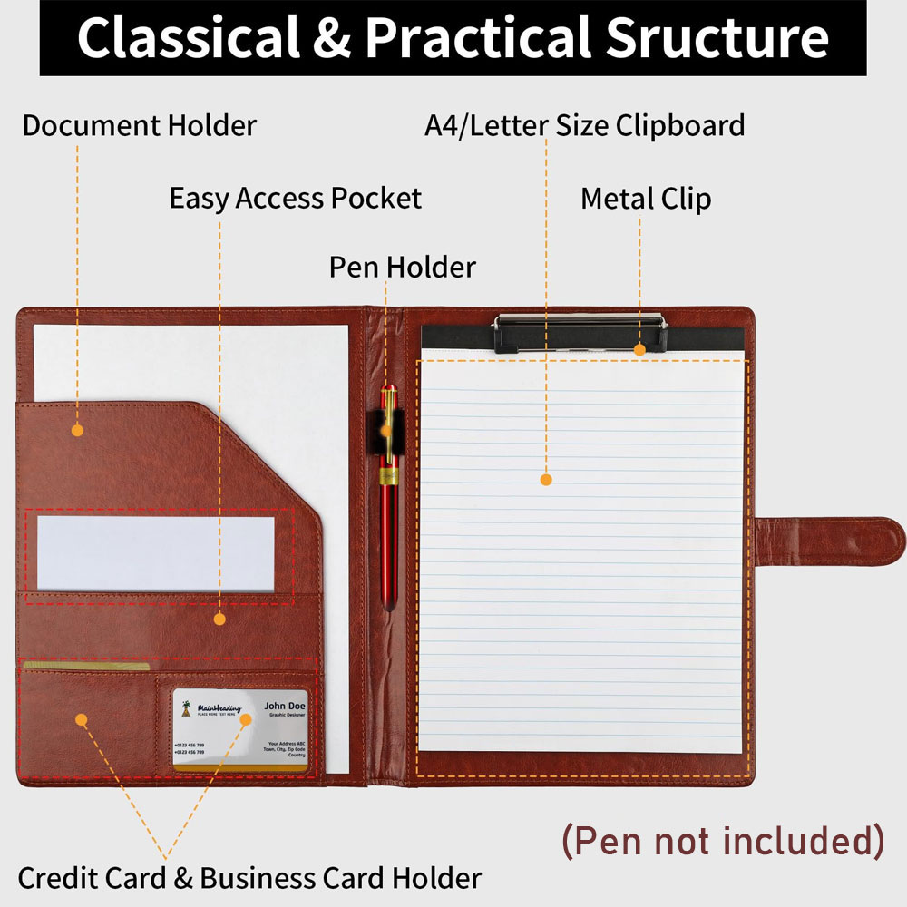 Multifunctional leather folder - Portfolio Folder Zip のレビューと価格
