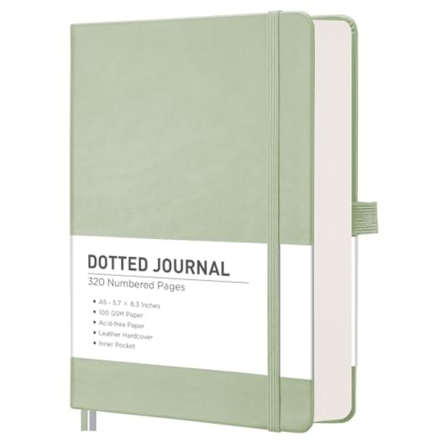 Dotted Journal Notebook, 320 N - Notebook Dotted A5 のレビューと価格