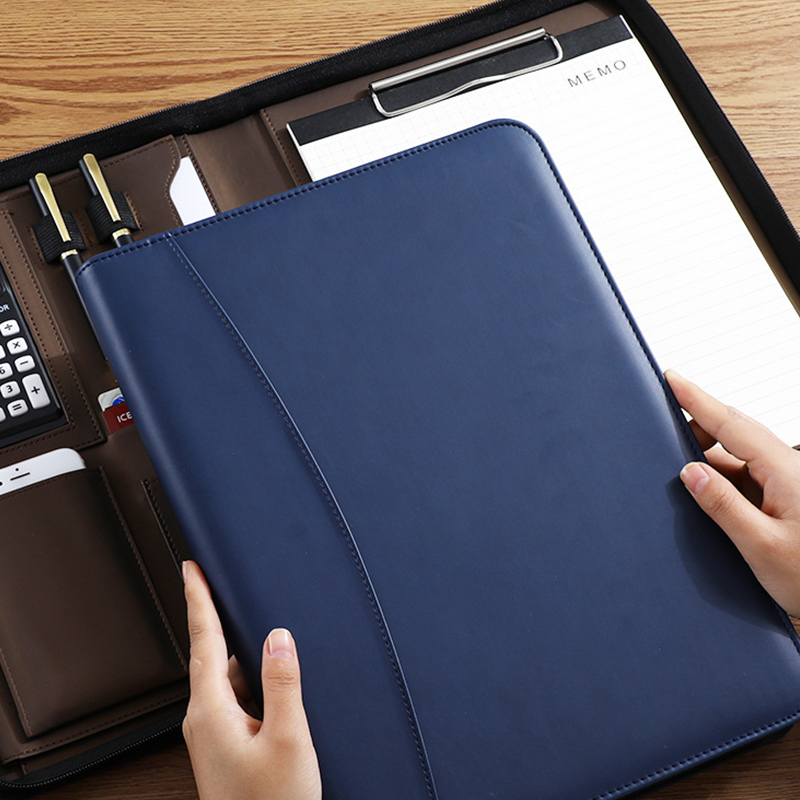 Multifunctional A4/A5 PU Leath - Portfolio Folder Zip のレビューと価格