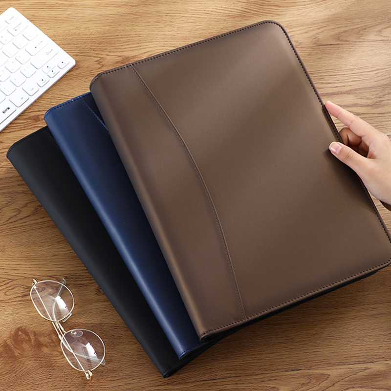 Multifunctional A4/A5 PU Leath - Portfolio Folder Zip のレビューと価格