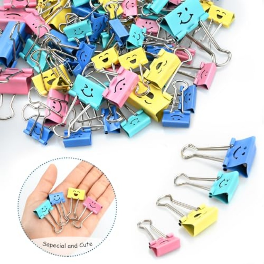100 Pack Binder Clips Paper Cl - Binder Clip Assorted のレビューと価格