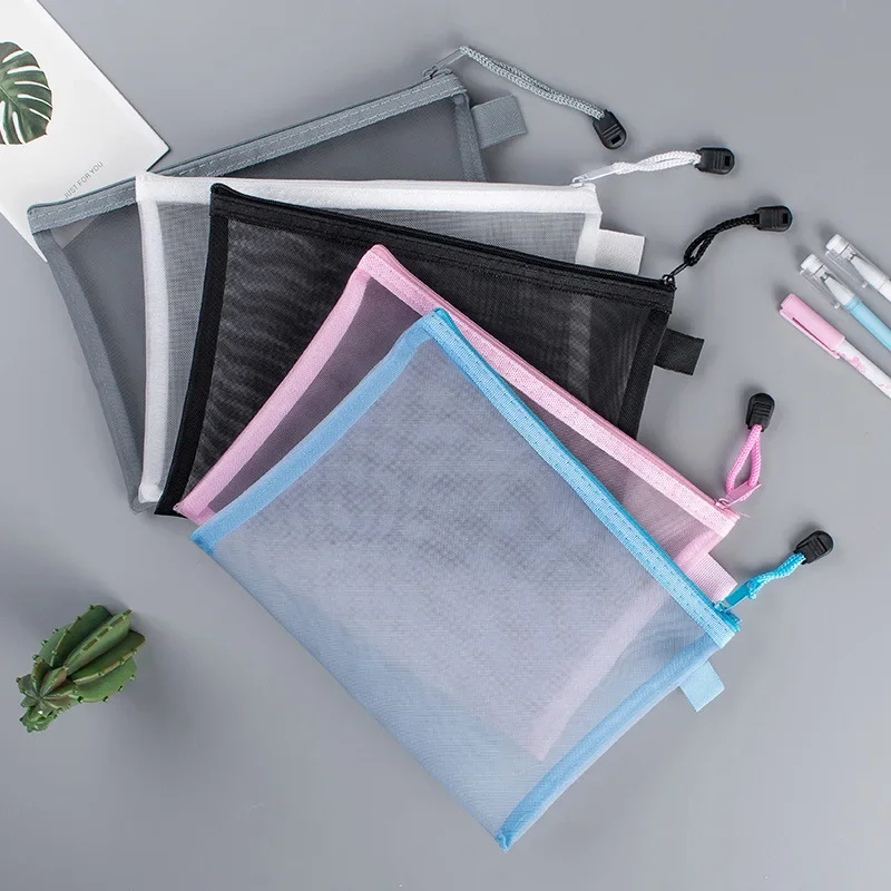 1Pcs A4/A5/A6 Mesh Zipper Pouc - Portfolio Folder Zip のレビューと価格