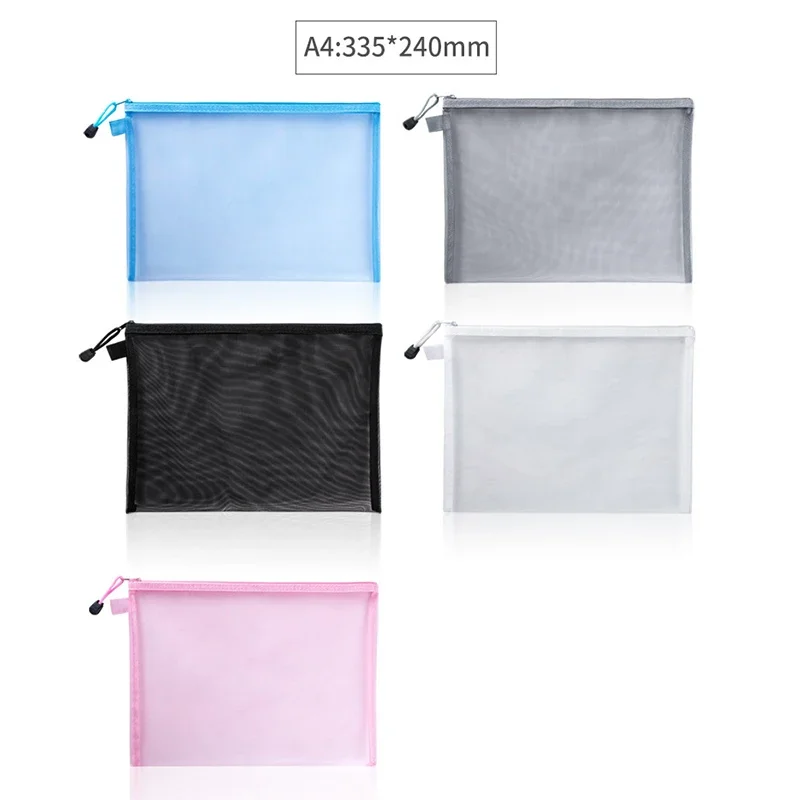 1Pcs A4/A5/A6 Mesh Zipper Pouc - Portfolio Folder Zip のレビューと価格