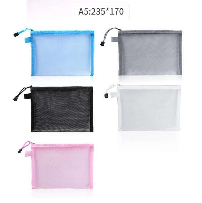 1Pcs A4/A5/A6 Mesh Zipper Pouc - Portfolio Folder Zip のレビューと価格