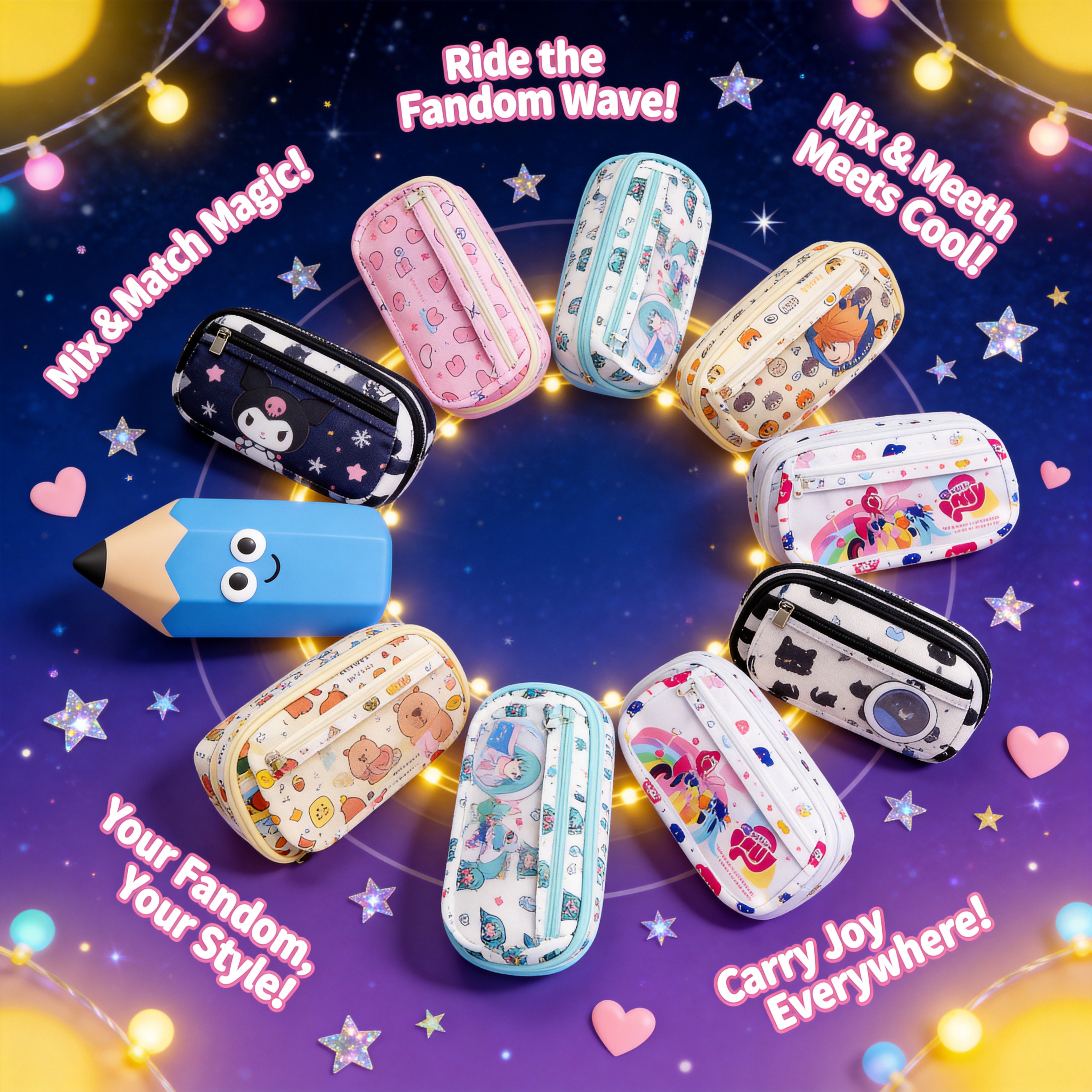 Hatsune Miku Cute Large Capaci - Pencil Case Large のレビューと価格