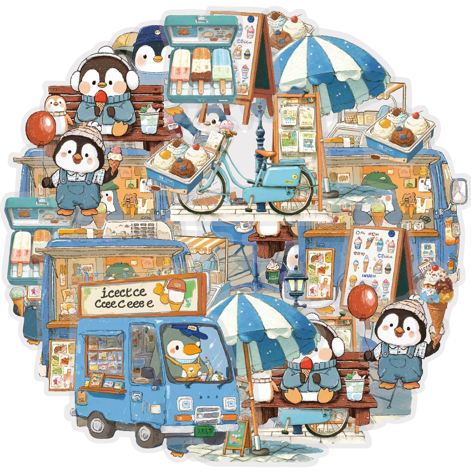 Etori Life 15Pcs Cute Penguin  - Stationery Office Supply Store のレビューと価格