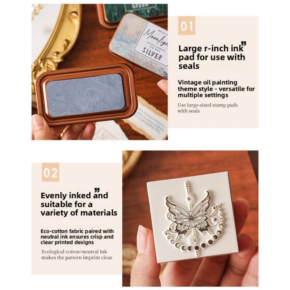 New Colorful Vintage Ink Pad E - Self Inking Stamp のレビューと価格