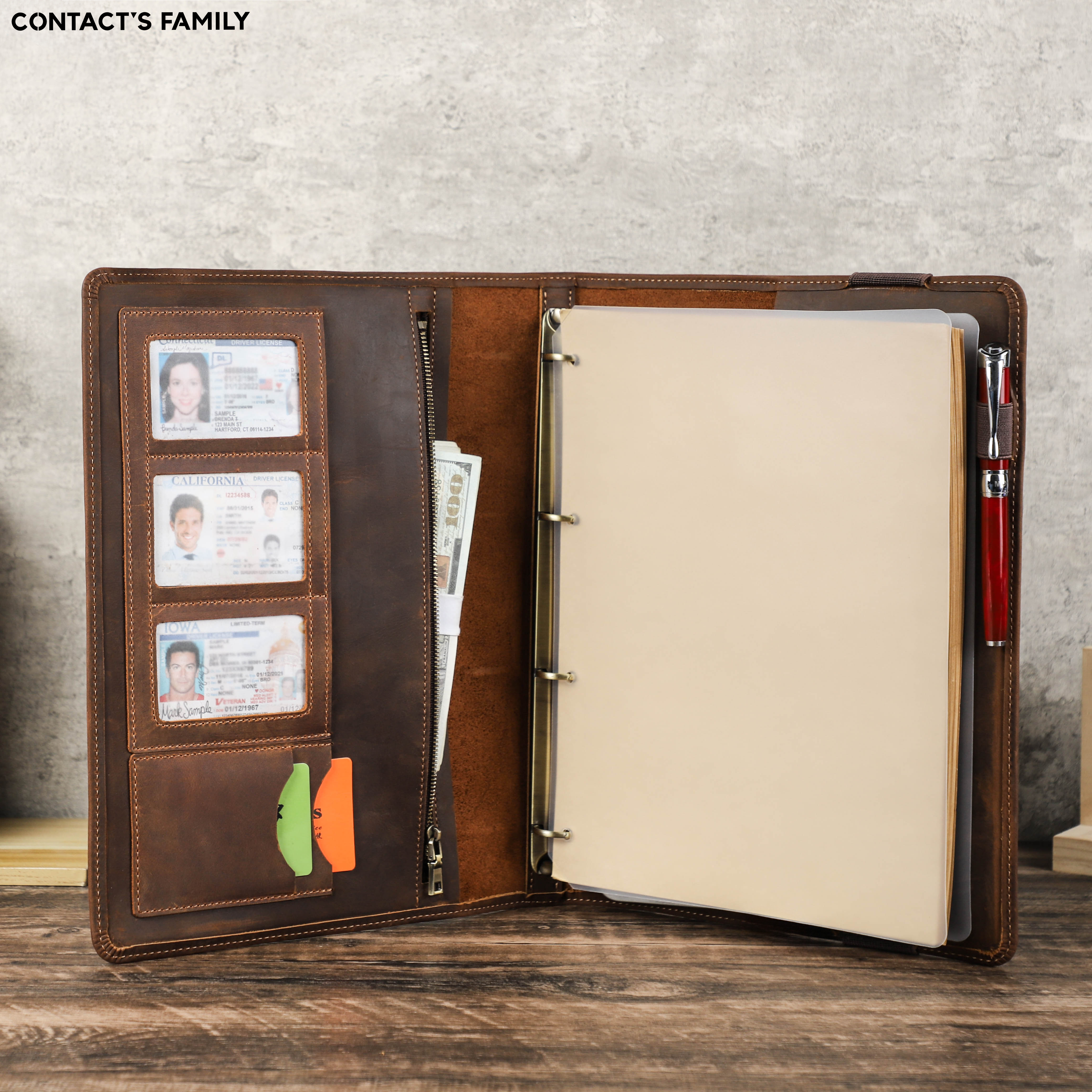 Luxury Retro Business A4 Noteb - Portfolio Folder Zip のレビューと価格