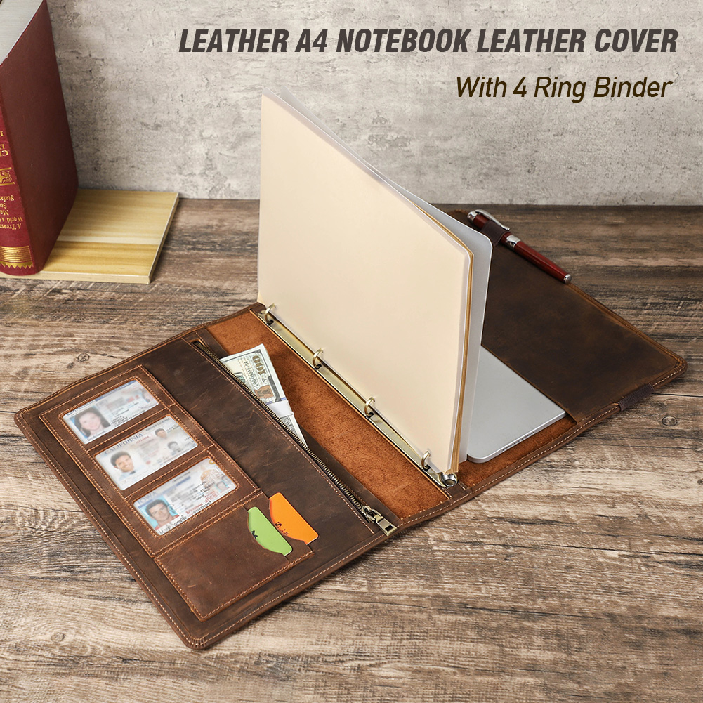 Luxury Retro Business A4 Noteb - Portfolio Folder Zip のレビューと価格