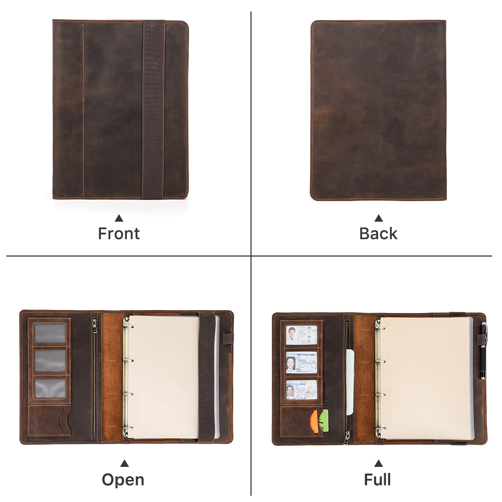 Luxury Retro Business A4 Noteb - Portfolio Folder Zip のレビューと価格