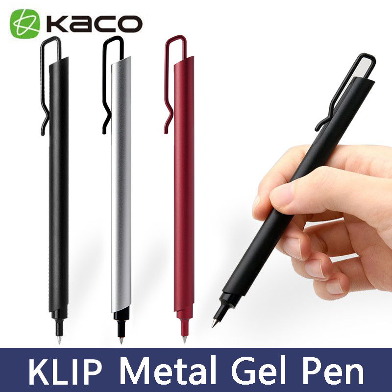 Kaco Metal Gel Pen 0.5MM Black - Stationery Supply Business のレビューと価格