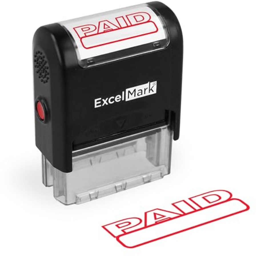 Self Inking Rubber Stamp - Red - Self Inking Stamp のレビューと価格