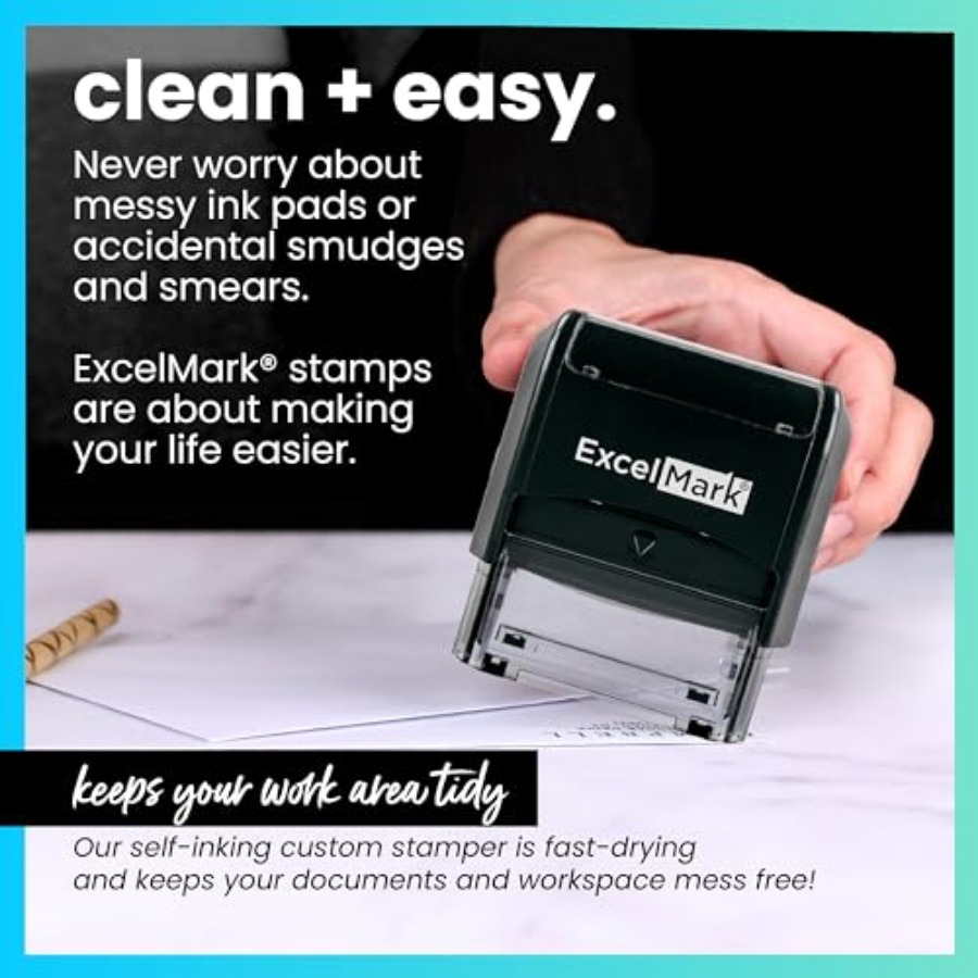 Self Inking Rubber Stamp - Red - Self Inking Stamp のレビューと価格
