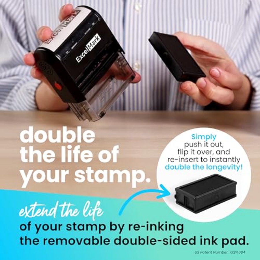 Self Inking Rubber Stamp - Red - Self Inking Stamp のレビューと価格