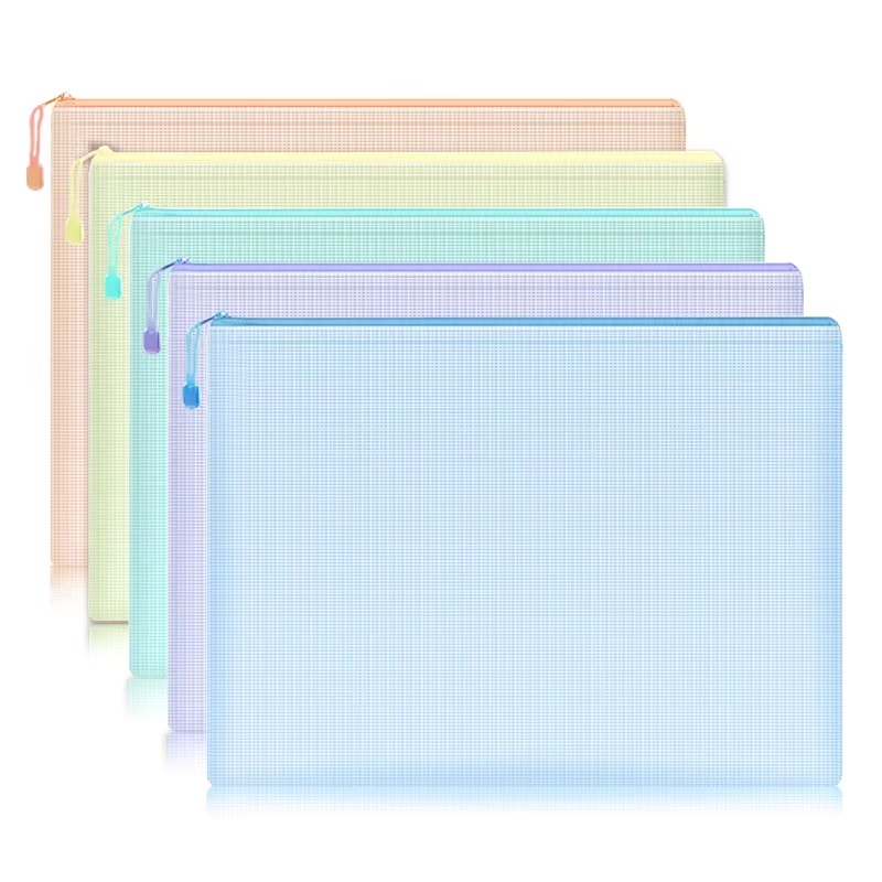 5-30Pcs Mesh Zipper Pouch Docu - Is Stationery Office Supply のレビューと価格